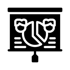 pie chart glyph icon