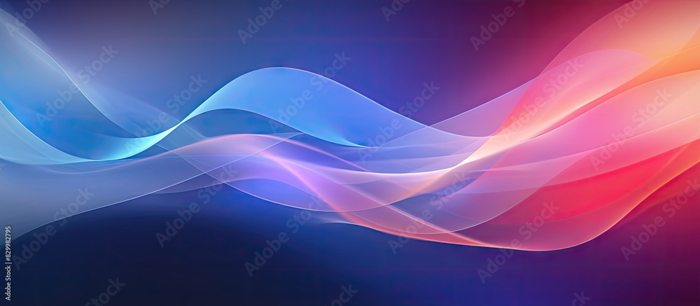 Poster Colorful gradient background with abstract light elements Perfect for a copy space image