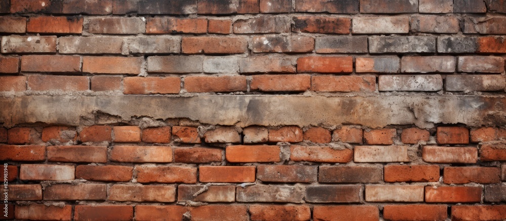 Poster a brick wall provides a textured and captivating background for your copy space image