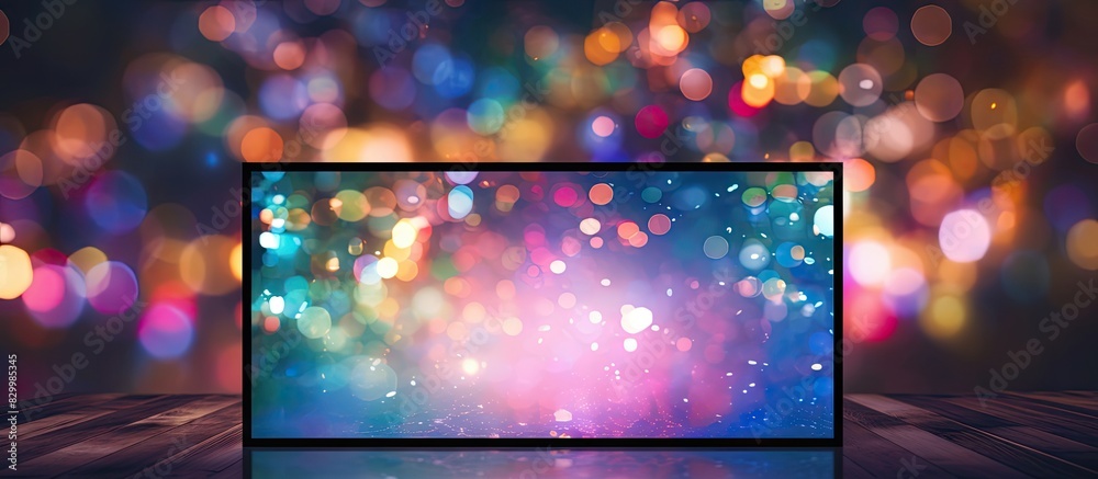 Poster A mesmerizing copy space image with a beautiful background adorned with a captivating bokeh frame