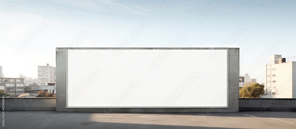 Poster a copy space image of an empty billboard designed for displaying outdoor advertising posters or adve