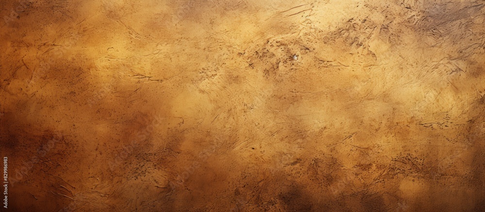 Poster an abstract brown wallpaper featuring a beautiful decorative stucco surface with copy space for desi