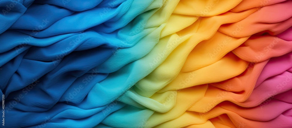 Aufkleber colorful felt structure with copy space image