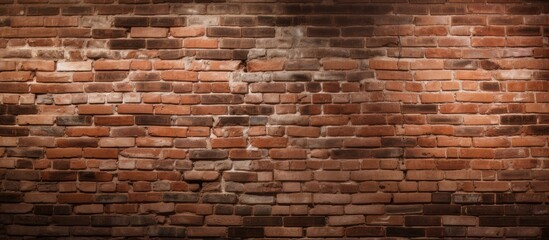 The brick wall provides a solid background with ample copy space for images