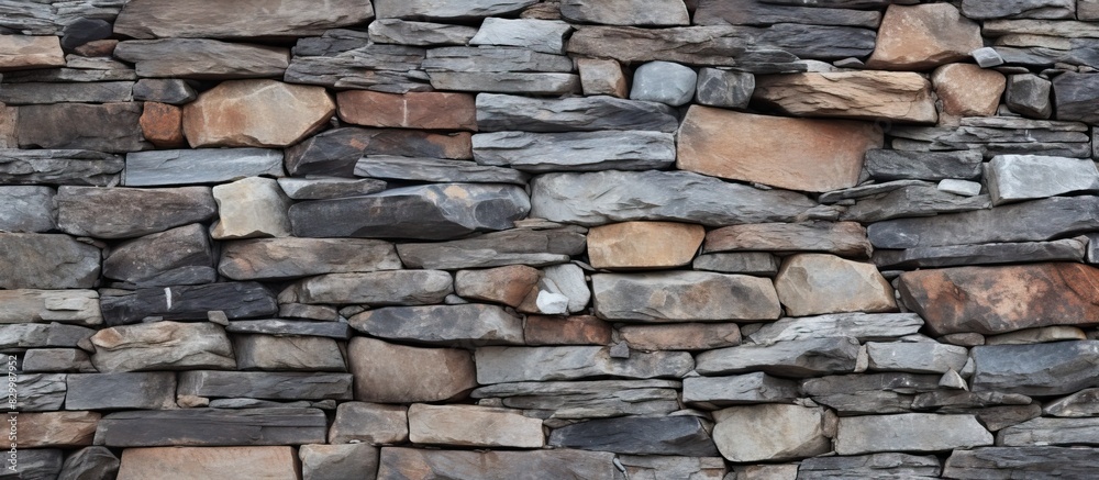 Poster a genuine rocky texture with native stone perfect for headers on design cover website and article id