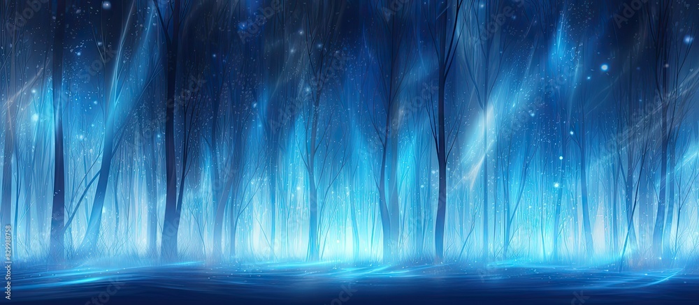 Aufkleber An enchanting abstract blue forest with streak effect perfect for using as a copy space image