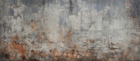 The aged and damaged grunge wall has a rough texture making it a perfect textured background for design purposes It can be used as an underlay or undercoat and provides ample copy space for text