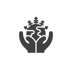 Save planet vector icon