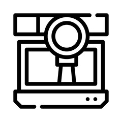 search engine line icon