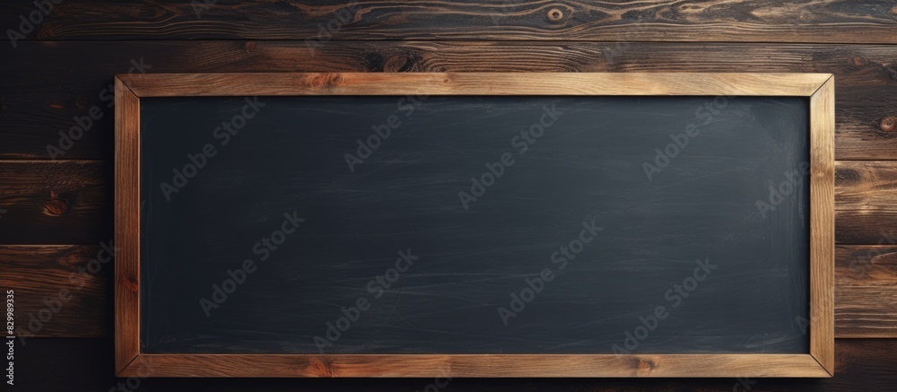 Aufkleber A copy space image of a mockup chalkboard menu sign placed in front of a door