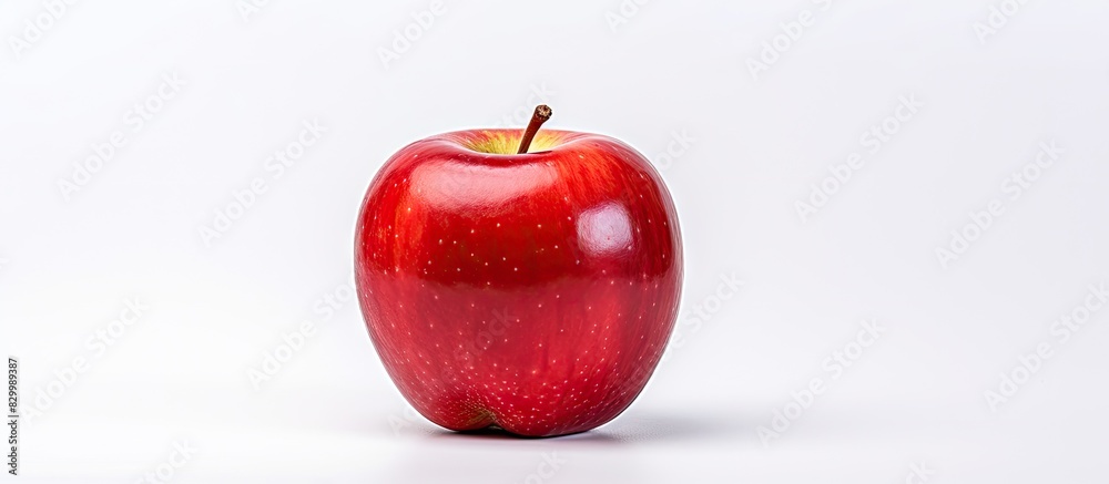 Poster An isolated red apple with a white background ready for copy space image