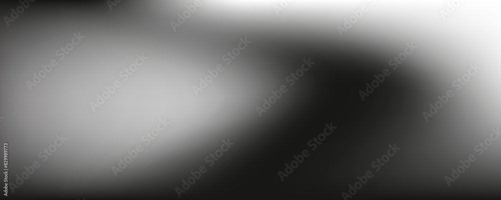 Aufkleber black background with cloudy white and gray fog illustration. elegant abstract background design wit