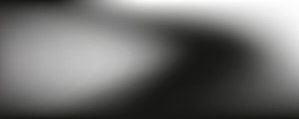 Black background with cloudy white and gray fog illustration. Elegant abstract background design with texture.