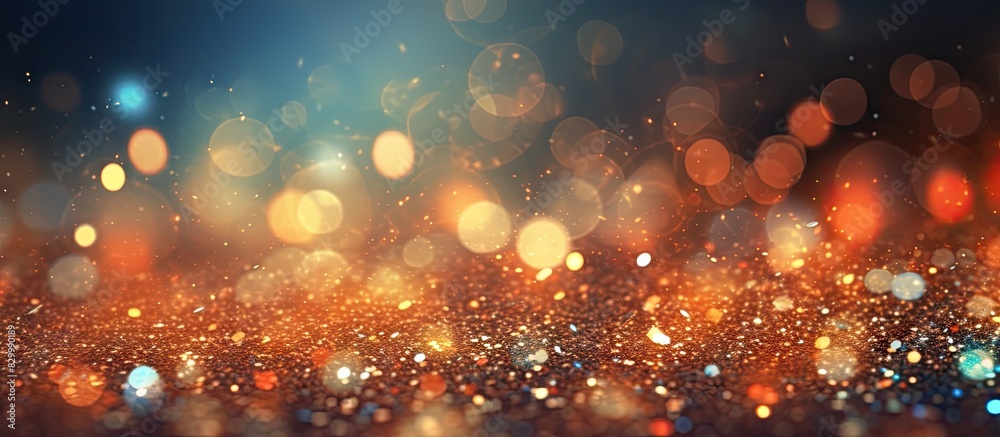 Leinwandbilder Image of a background with glittering particles perfect for adding text or graphics. with copy space image. Place for adding text or design