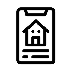 smartphone line icon