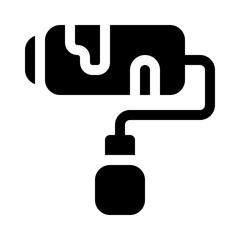 paint roller glyph icon