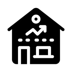 real estate glyph icon