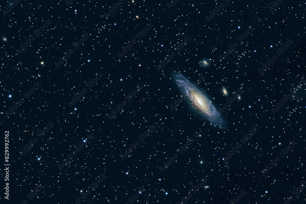 Wall mural galaxy with cosmic glow. elements of this image furnished by nasa