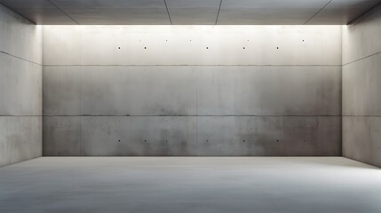 Expansive Concrete Room with Bare Walls and Textured Floor in Contemporary Architectural Setting
