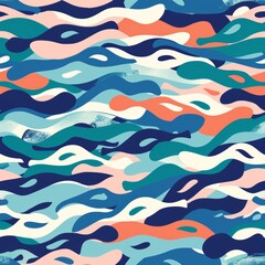 Obraz premium Abstract Aquatic Pattern - Olympic Swimming Inspired Background for Digital and Print Design