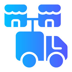 distribution gradient icon