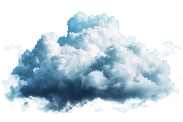 A cloud on a white background.