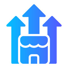 growth gradient icon