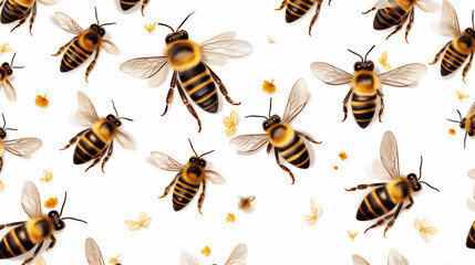 Abstract Image, Bees, Insects, Floral, Pattern Style Texture, Wallpaper, Background, Cell Phone and Smartphone Cover, Computer Screen, Cell Phone and Smartphone Screen, 16:9 Format - PNG