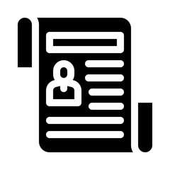 newspaper glyph icon