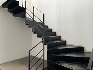 black stairs in the office design 2