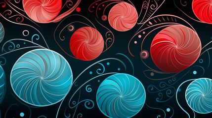 Abstract Image, Snails, Slugs, Insects, Floral, Pattern Style Texture, Wallpaper, Background, Cell Phone and Smartphone Cover, Computer Screen, Cell Phone and Smartphone Screen, 16:9 Format - PNG