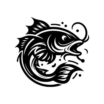 recommend clip art: Catfish logo design inspirations