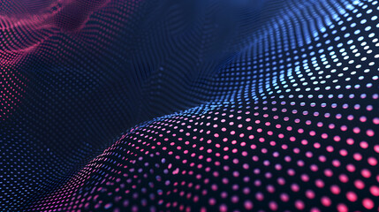 The abstract halftone background consists of different dots. Generative AI.