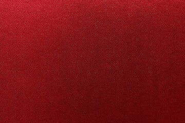 Texture of beautiful red silk fabric as background, closeup