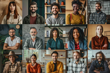 Obraz premium American workforce, from construction workers to nurses to teachers