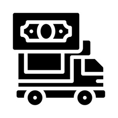 truck glyph icon
