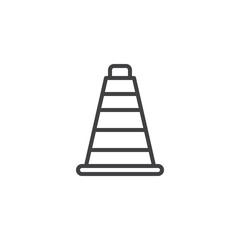 Traffic Cone line icon