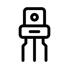transistor line icon