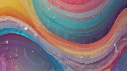Obraz premium flowing liquid abstract background with a pastel palette theme