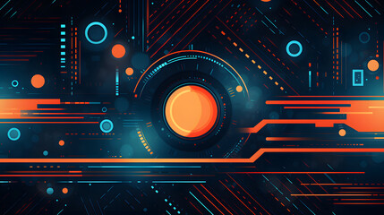 Digital futuristic elements graphics poster background
