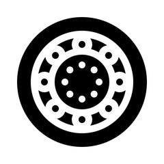 ball bearing glyph icon