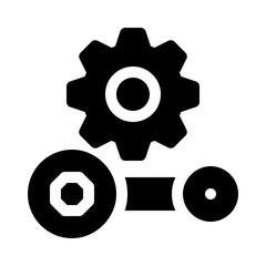 repair tools glyph icon