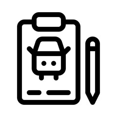 car insurance line icon