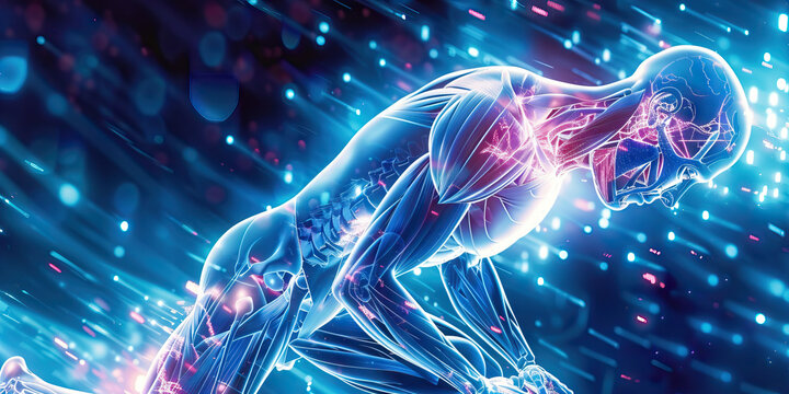 Metabolic Malfunctions: The Fatigue and Weight Changes of Metabolic Disorders - Visualize a scene where fatigue is overwhelming and weight changes occur, indicating metabolic issues such as diabetes o