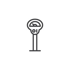 Parking Meter line icon