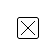 cancel line icon