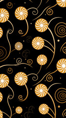 Abstract Image, Snails, Slugs, Insects, Floral, Pattern Style Texture, Wallpaper, Background, Cell Phone and Smartphone Cover, Computer Screen, Cell Phone and Smartphone Screen, 9:16 Format - PNG