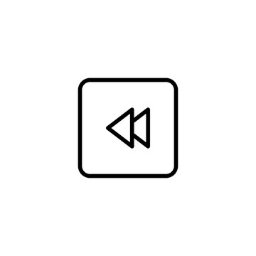 recommend clip art: rewind line icon