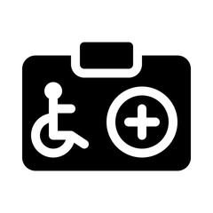 first aid kit glyph icon