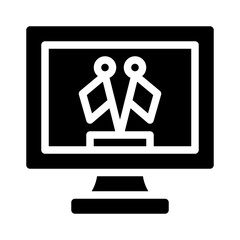 computer glyph icon